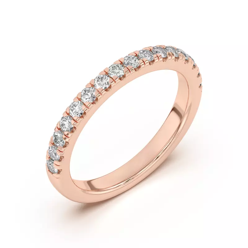 14K Rose Gold Francesca Diamond Band