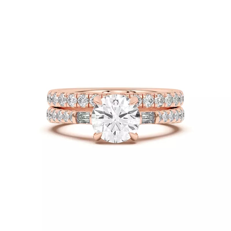 14K Rose Gold Francesca Diamond Band