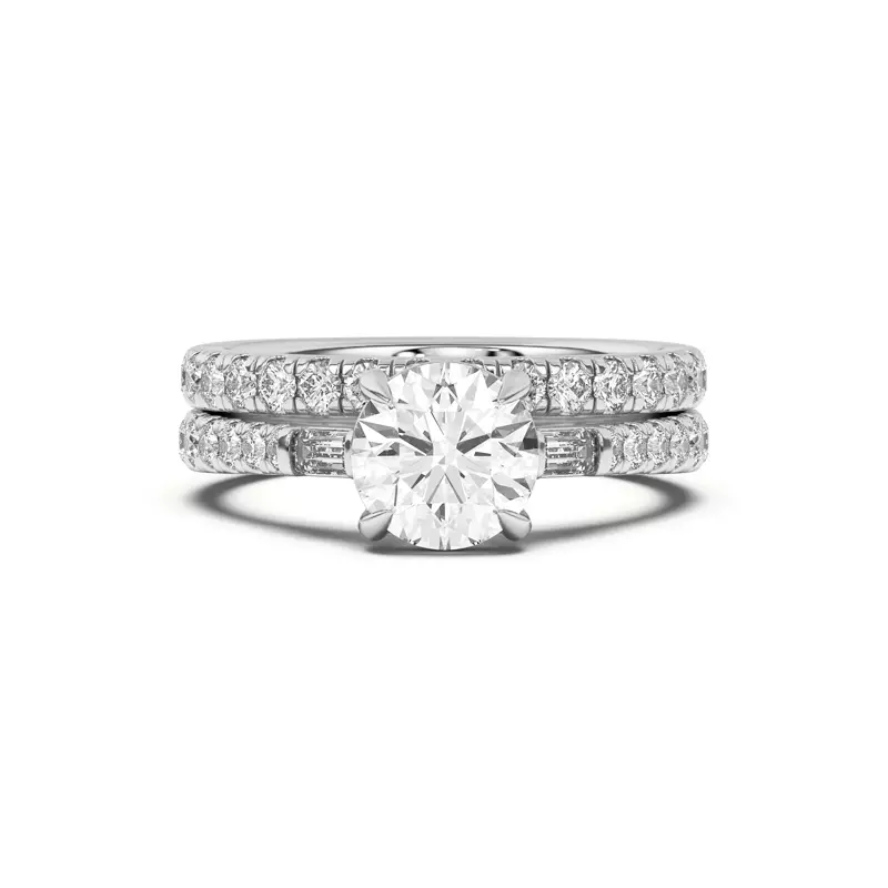 14K White Gold Francesca Diamond Band