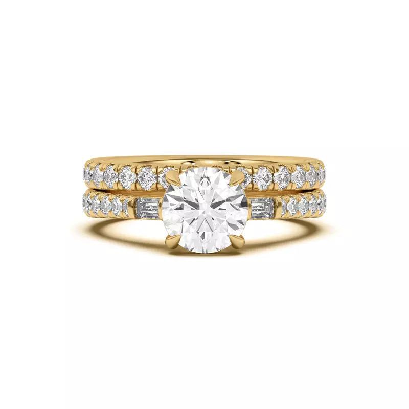 18K Yellow Gold Francesca Diamond Band