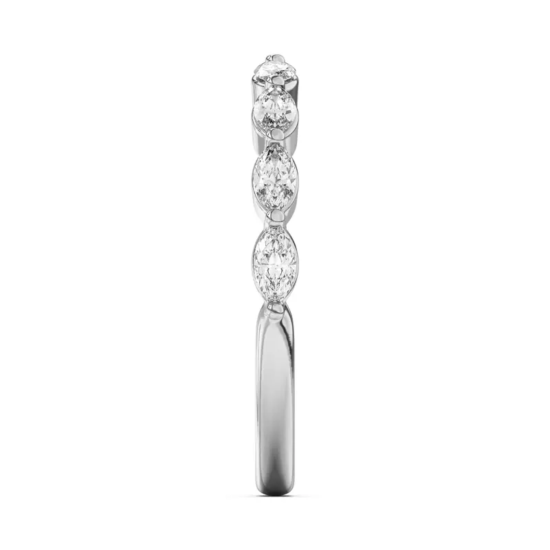 14K White Gold Everly Marquise Diamond Band
