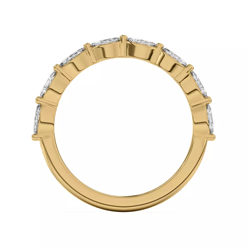 18K Yellow Gold Everly Marquise Diamond Band