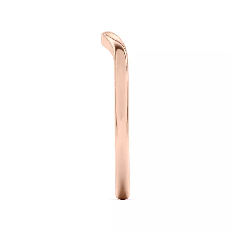 18K Rose Gold Belinda Curved Band