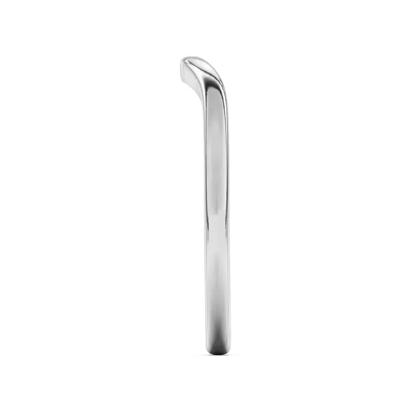 18K White Gold Belinda Curved Band