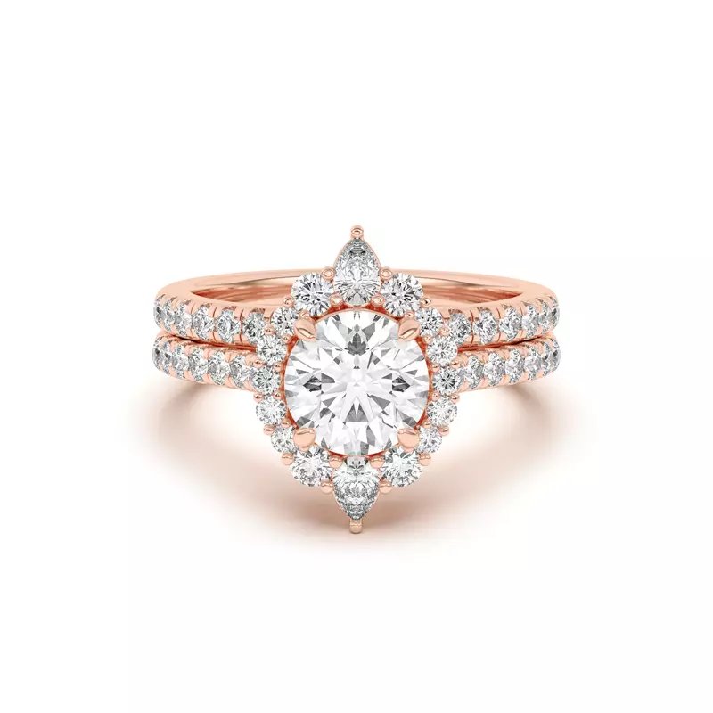 14K Rose Gold Lexa Pavé Diamond Band