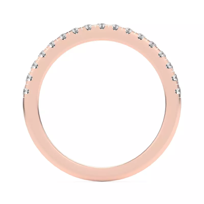 14K Rose Gold Lexa Pavé Diamond Band