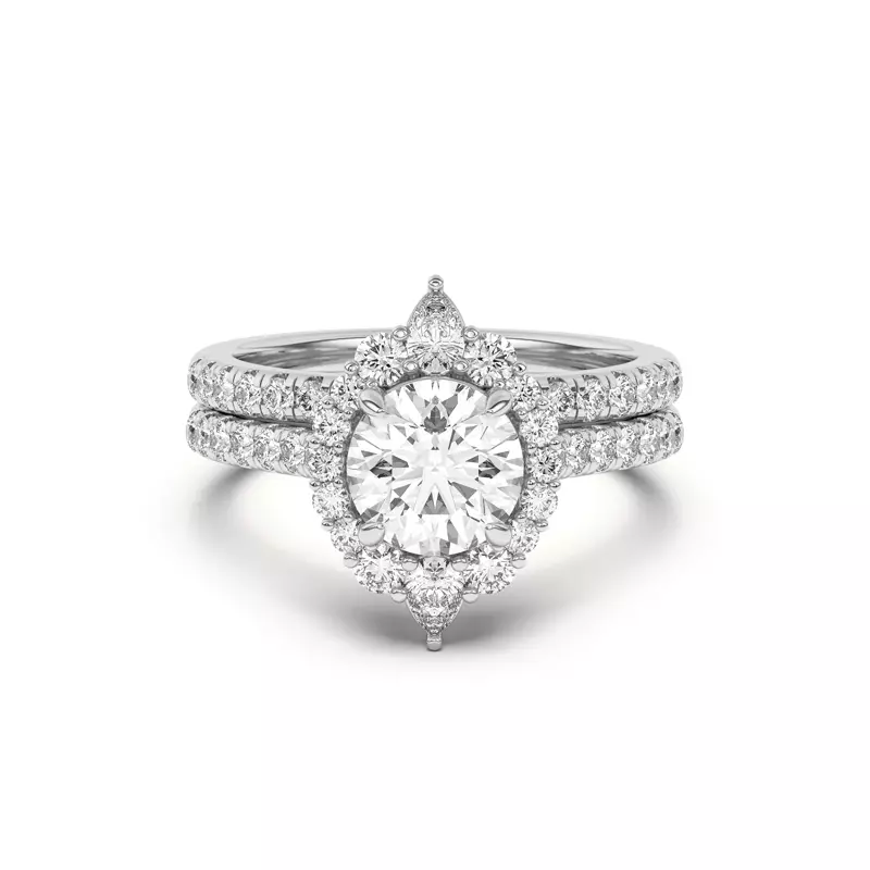14K White Gold Lexa Pavé Diamond Band