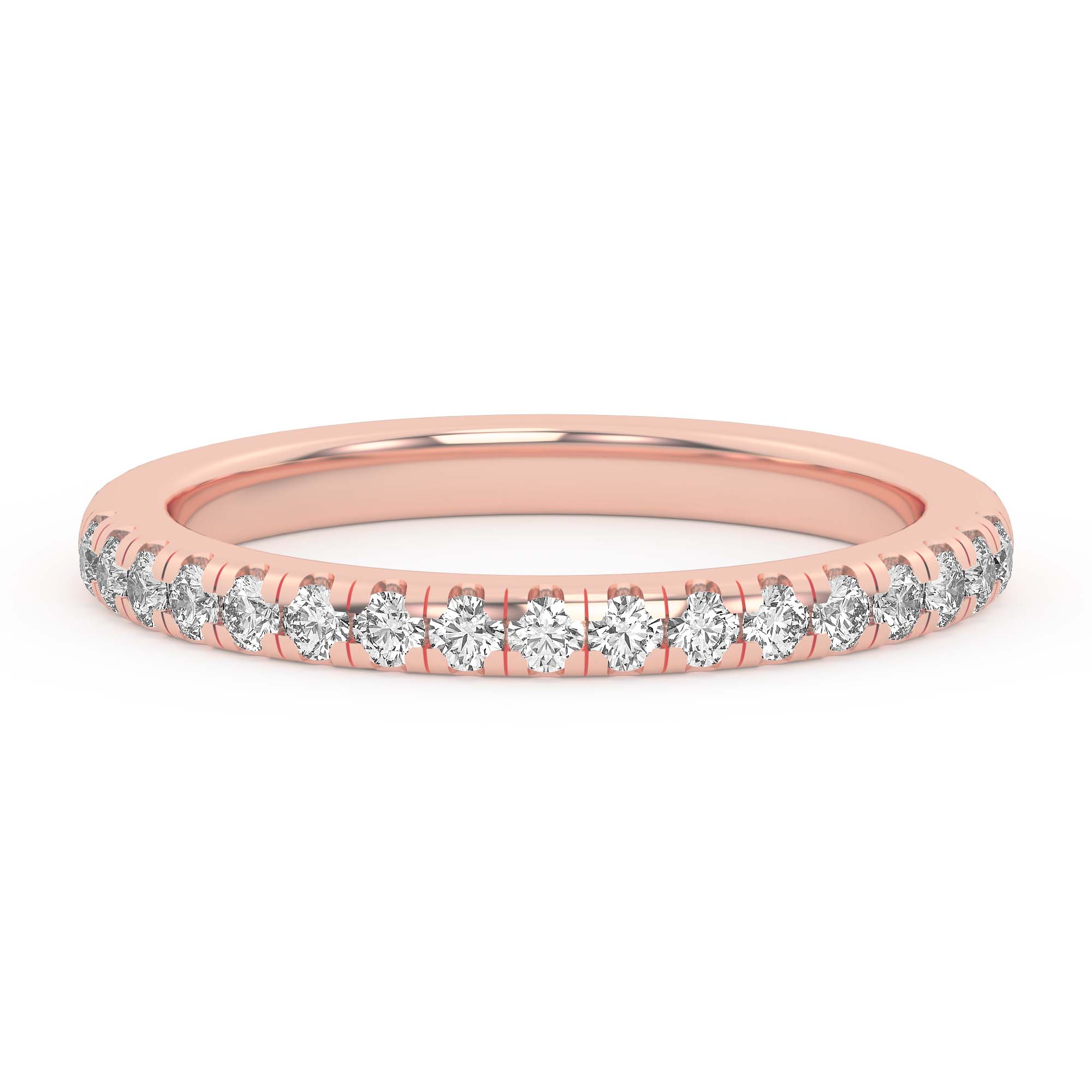 18K Rose Gold Lexa Pavé Diamond Band
