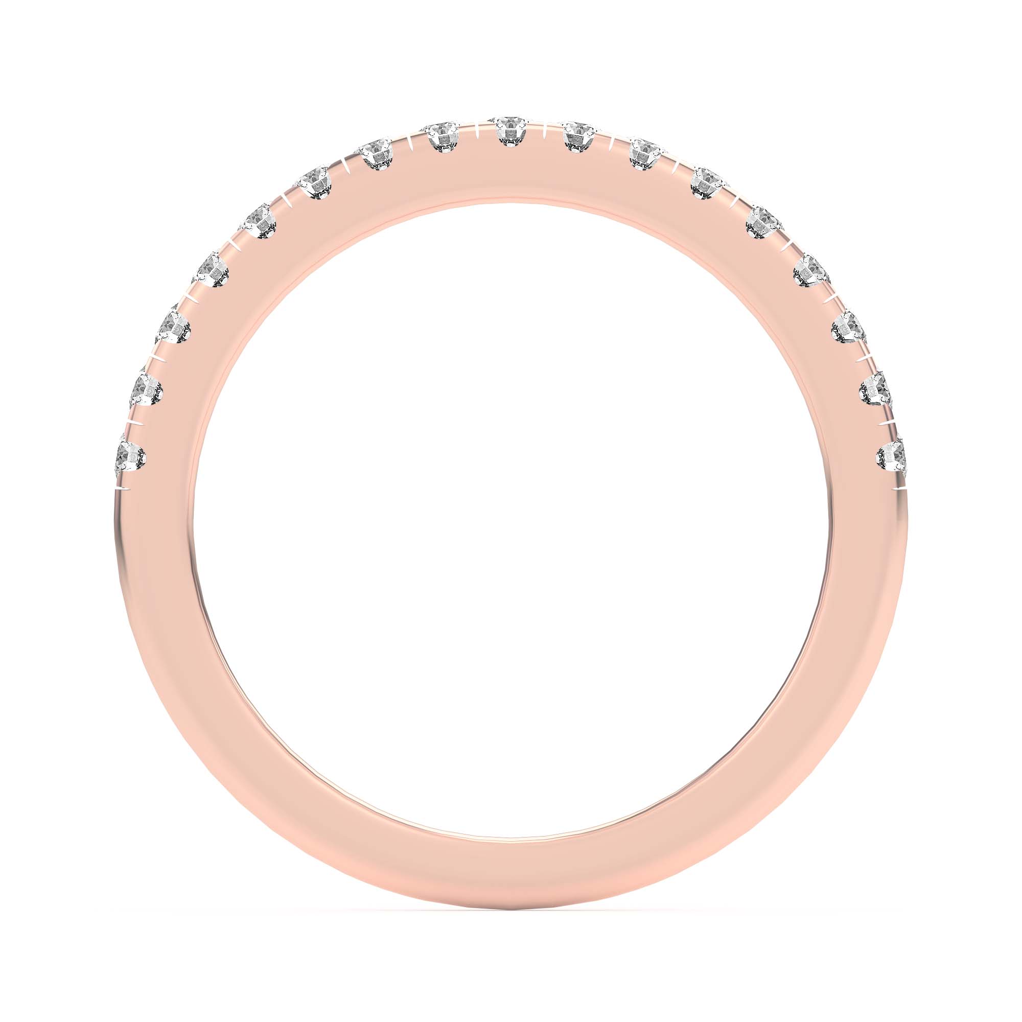 18K Rose Gold Lexa Pavé Diamond Band