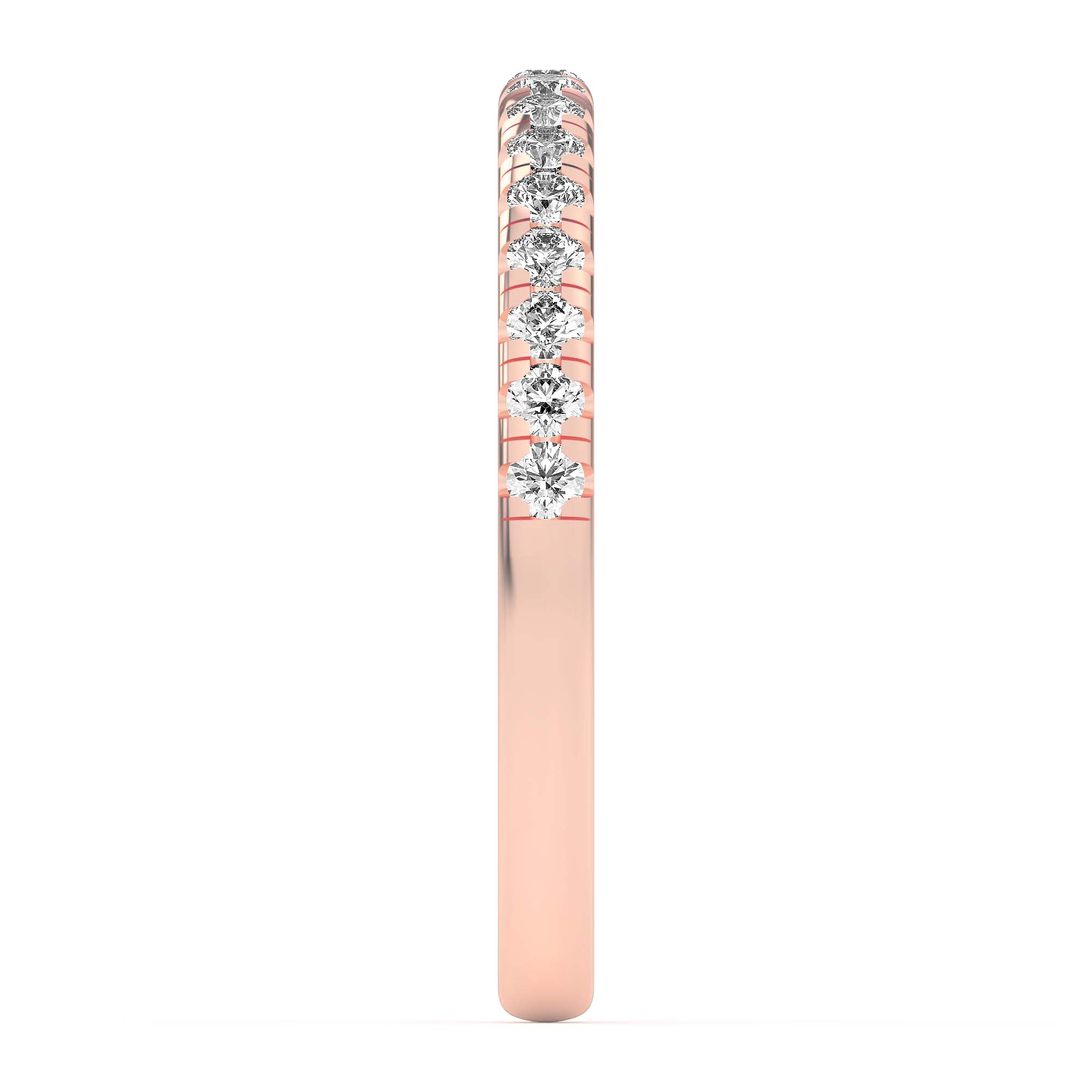 18K Rose Gold Lexa Pavé Diamond Band