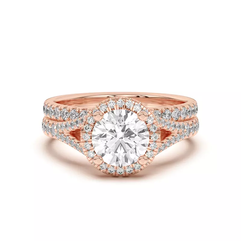 18K Rose Gold Clarissa Pavé Band