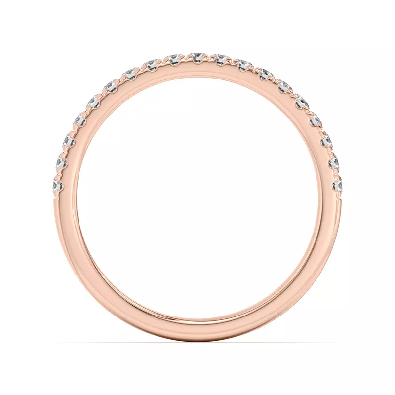 18K Rose Gold Clarissa Pavé Band