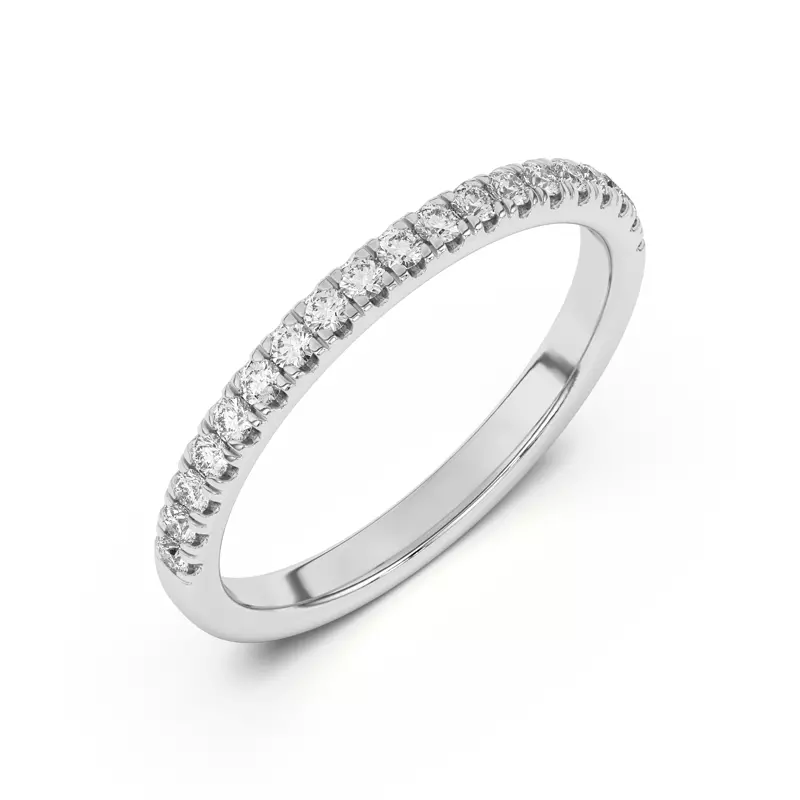 18K White Gold Clarissa Pavé Band
