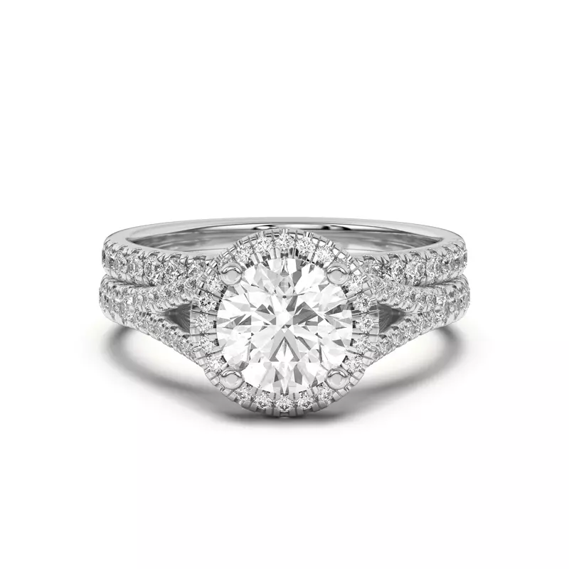 18K White Gold Clarissa Pavé Band