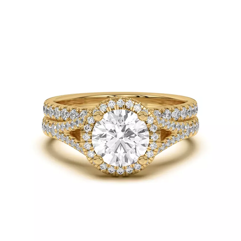 18K Yellow Gold Clarissa Pavé Band