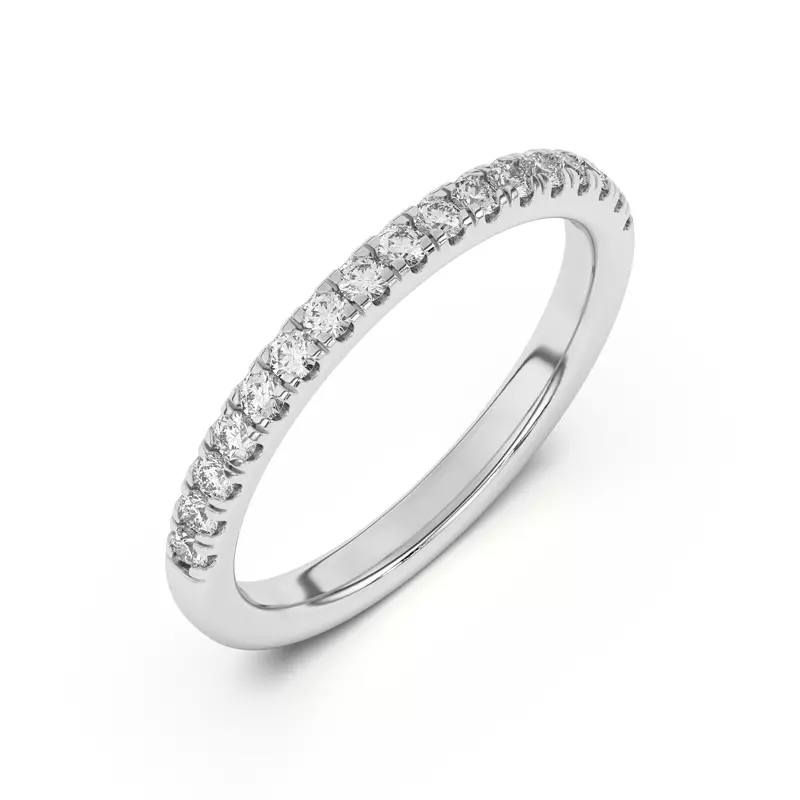 14K White Gold Estelle Pavé Band