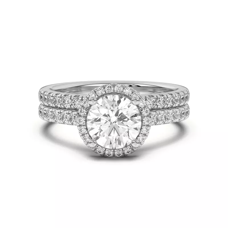 14K White Gold Estelle Pavé Band