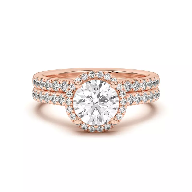 18K Rose Gold Estelle Pavé Band