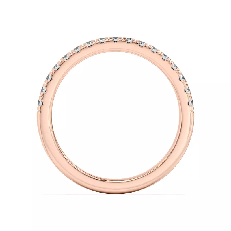 18K Rose Gold Estelle Pavé Band
