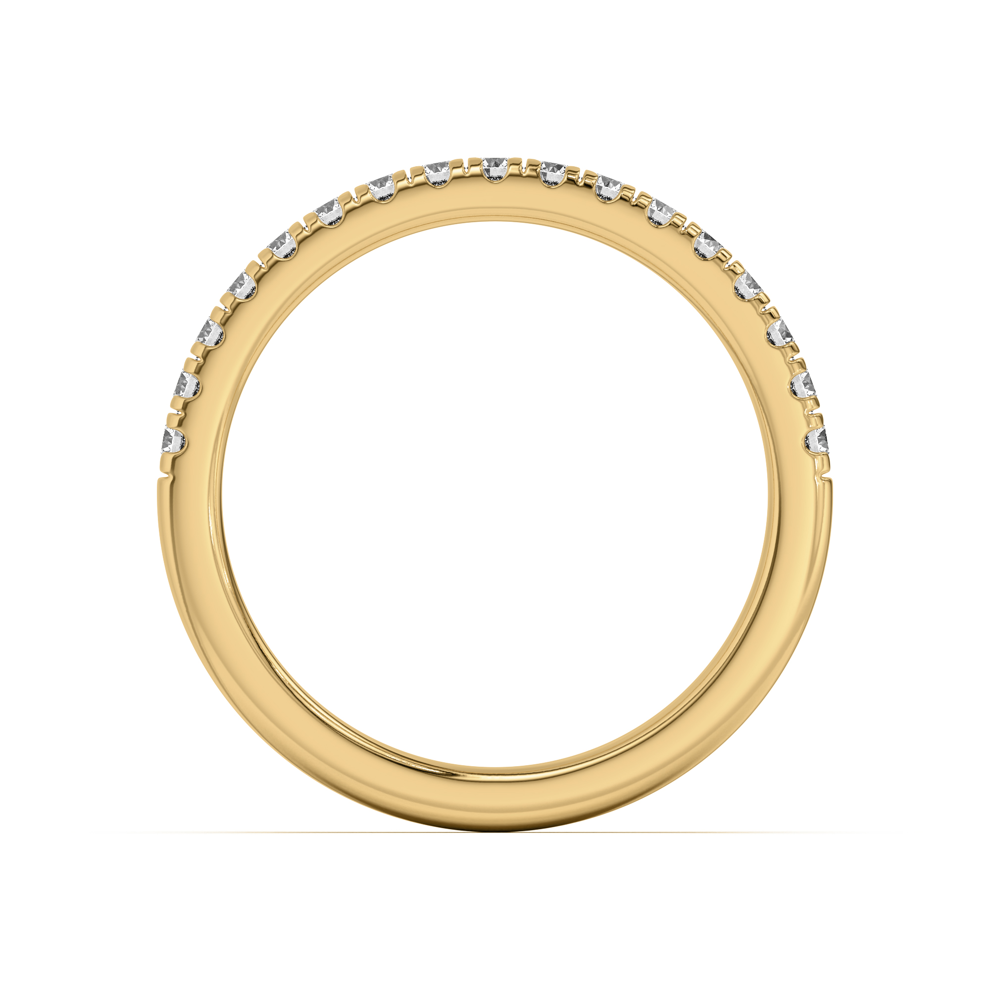 18K Yellow Gold Estelle Pavé Band