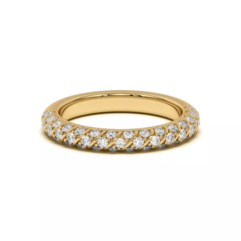 Madeline Pavé Trio Striped Band