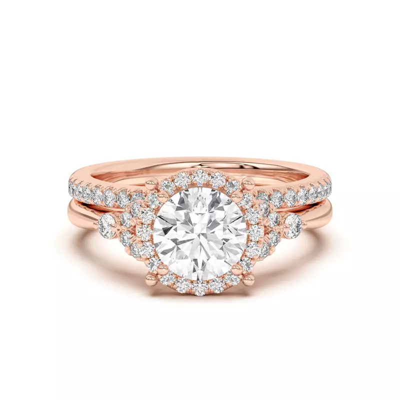 14K Rose Gold Portia Pavé Band