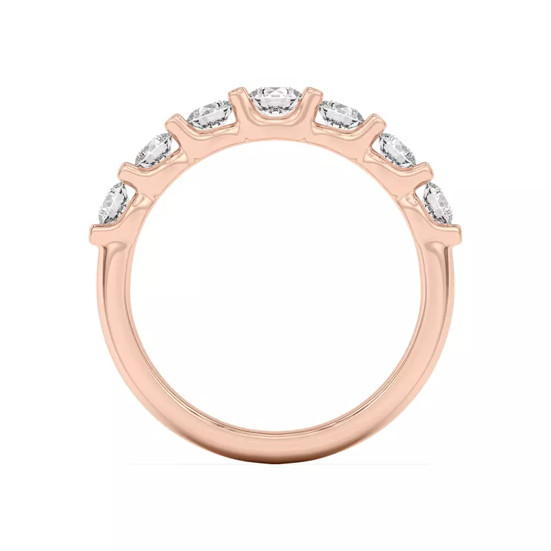 18K Rose Gold Uma Graduated Diamond Band