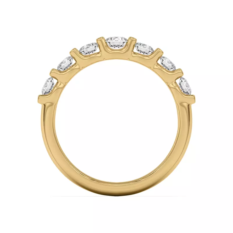 18K Yellow Gold Uma Graduated Diamond Band