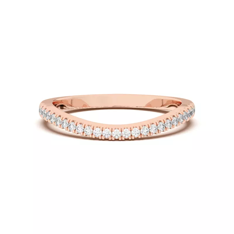 Liana Curve Pavé Band