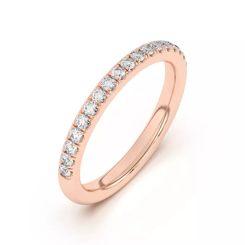 18K Rose Gold Coraline Pavé Band