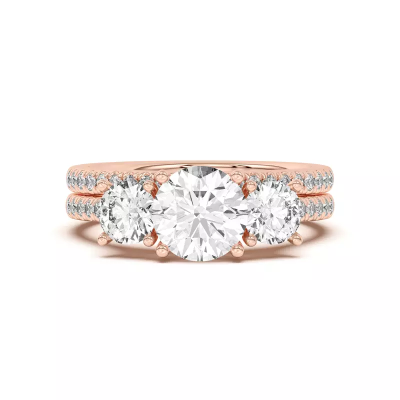 18K Rose Gold Timeless Pavé Diamond Band