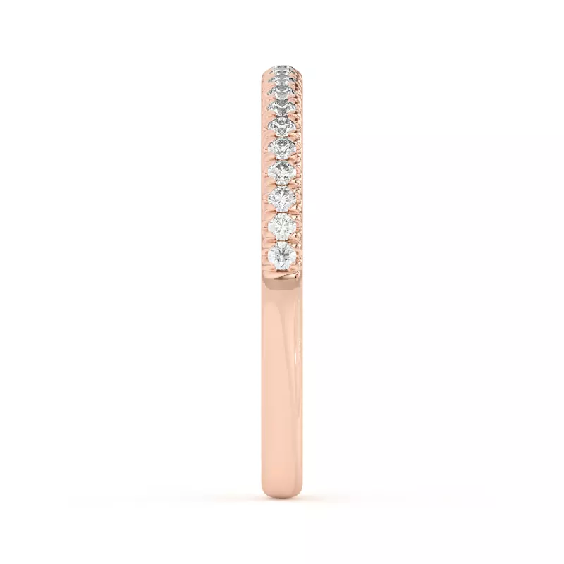 18K Rose Gold Timeless Pavé Diamond Band