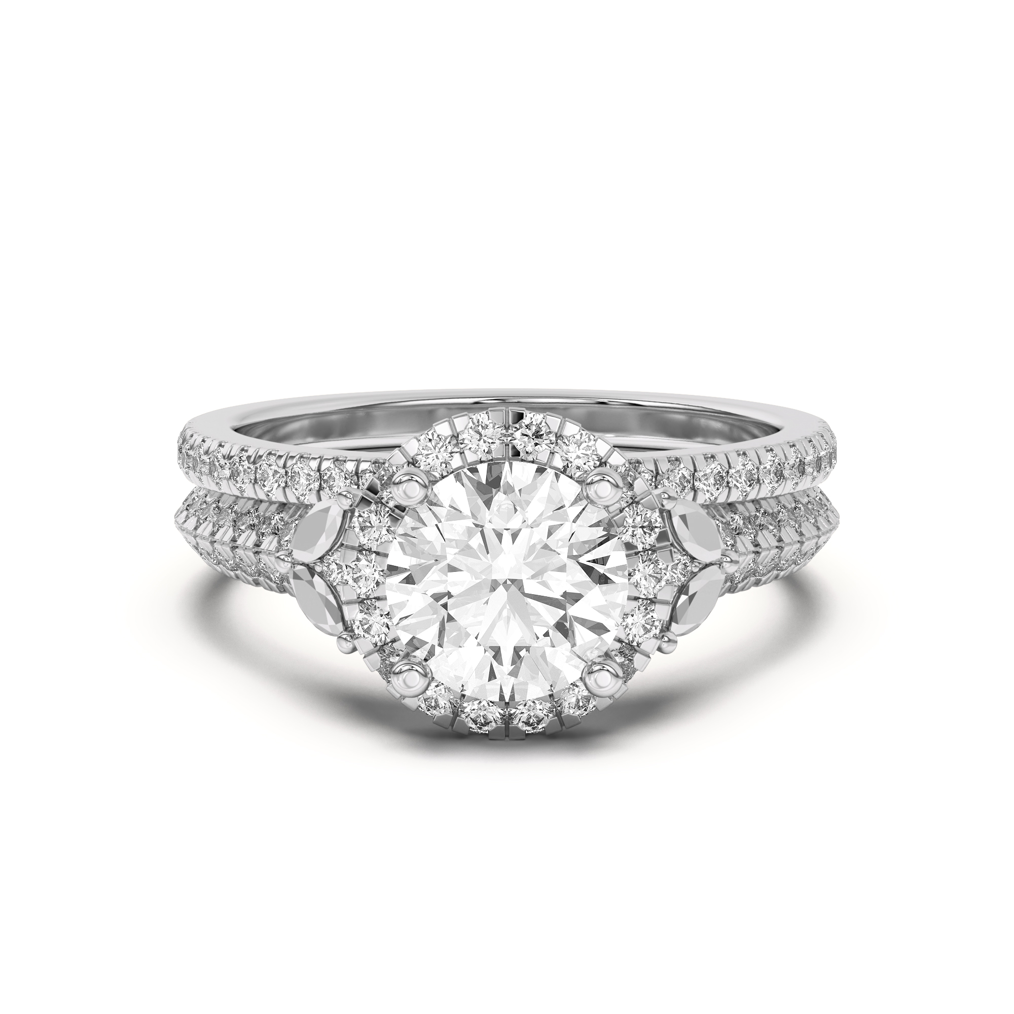 18K White Gold Anja Pavé Band