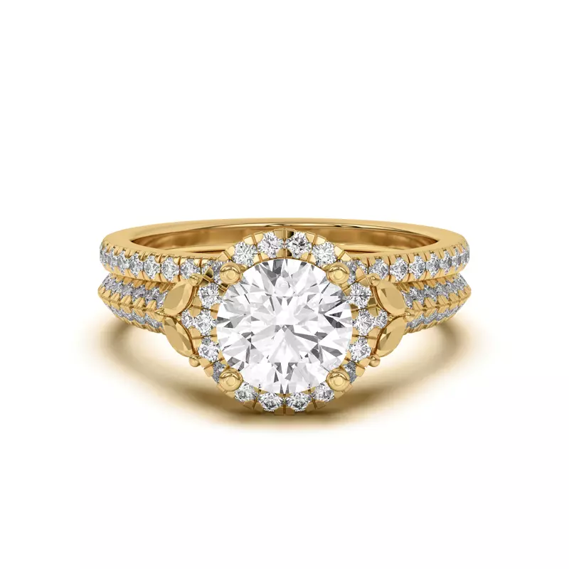 18K Yellow Gold Anja Pavé Band
