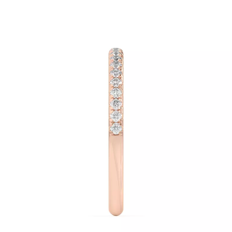 18K Rose Gold Marian Classic Pavé Band