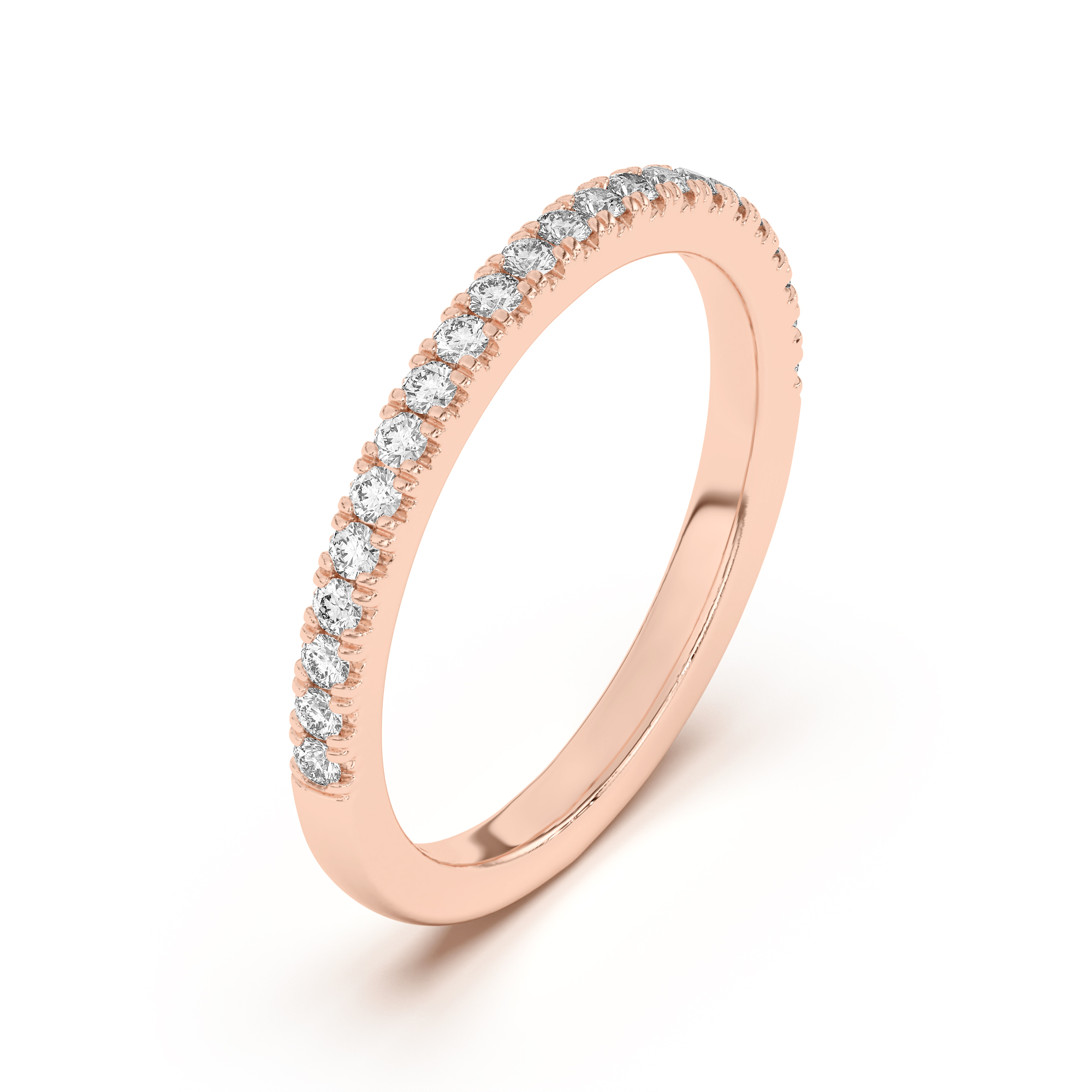 18K Rose Gold Diane Pavé Band