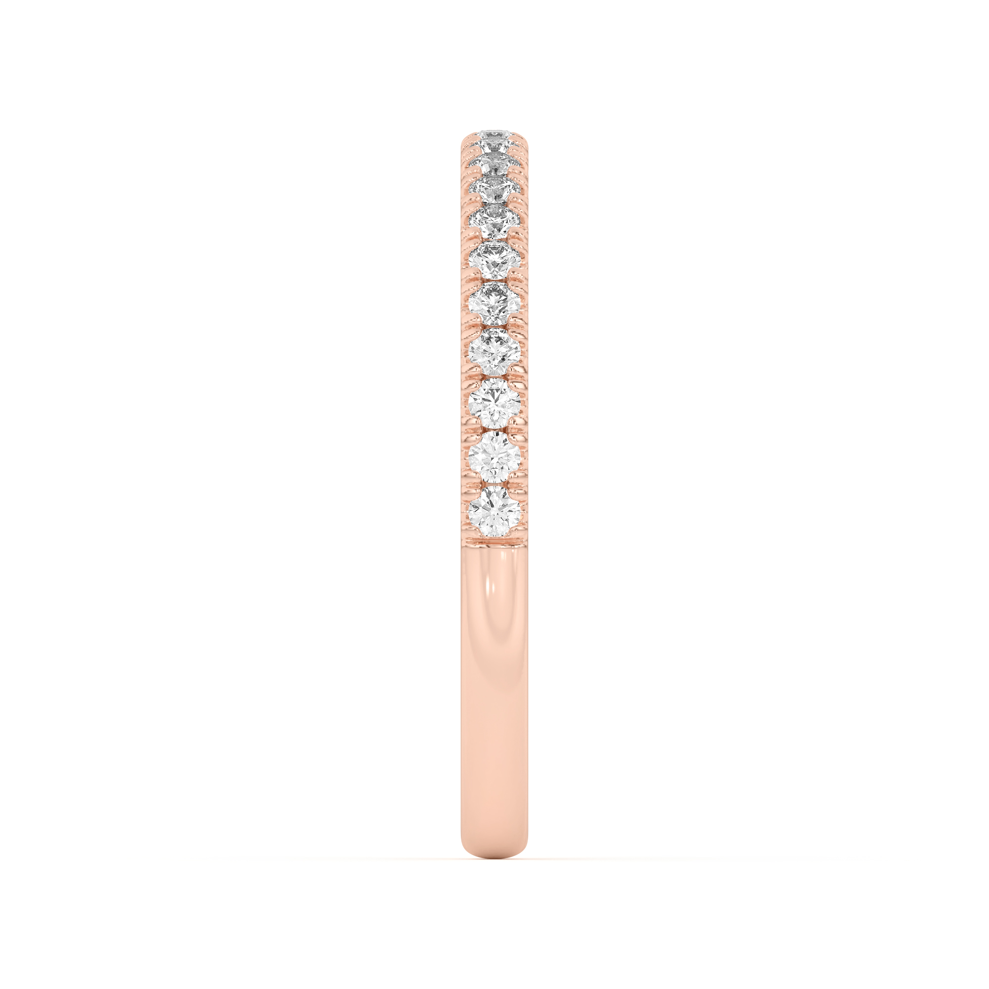 18K Rose Gold Diane Pavé Band