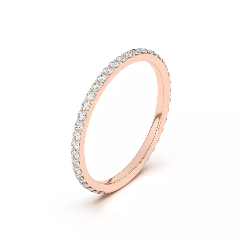 18K Rose Gold Alara Pavé Band