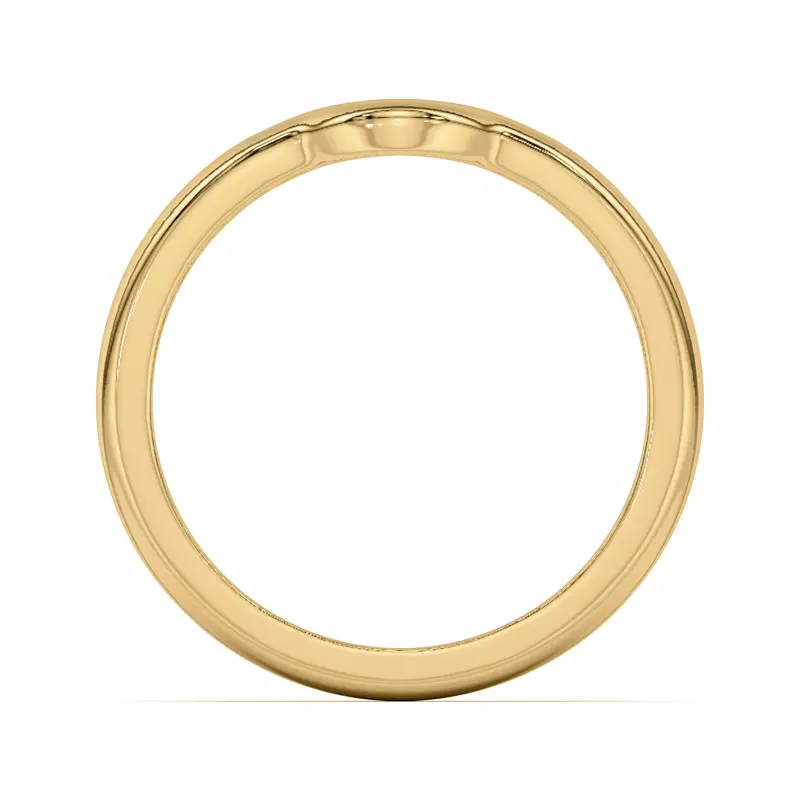 18K Yellow Gold Ascent Curved Band