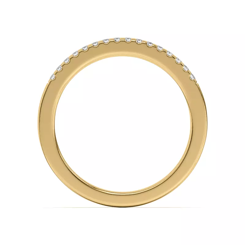 14K Yellow Gold Beth Classic Pavé Band