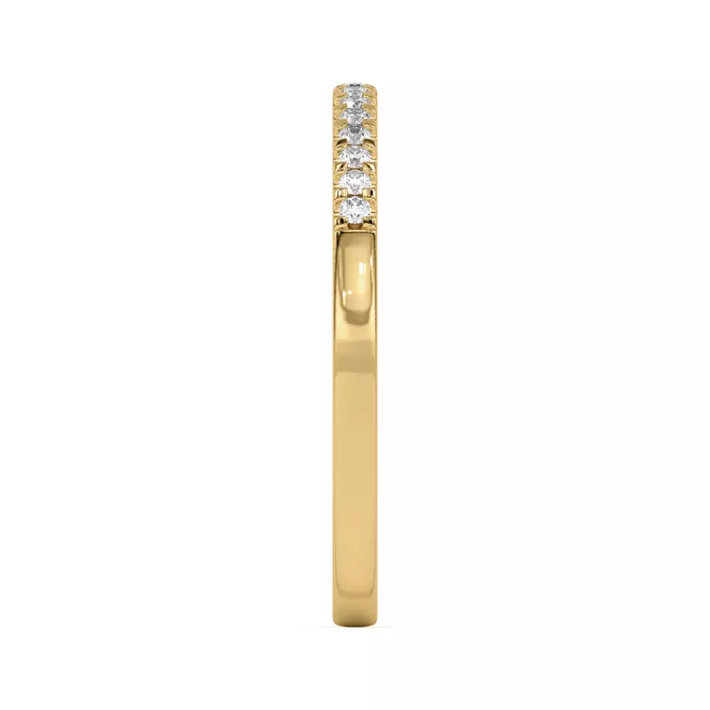 14K Yellow Gold Beth Classic Pavé Band