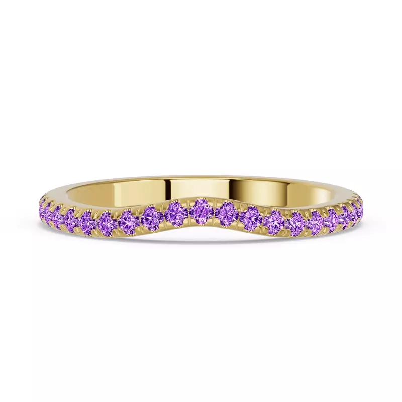 Spectra Amethyst Contoured Band