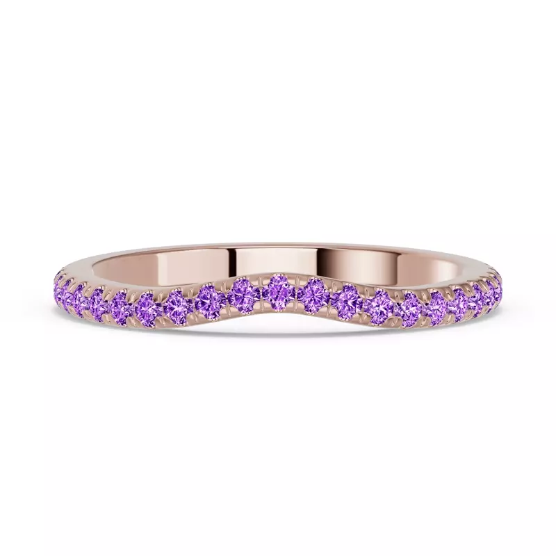 Spectra Amethyst Contoured Band