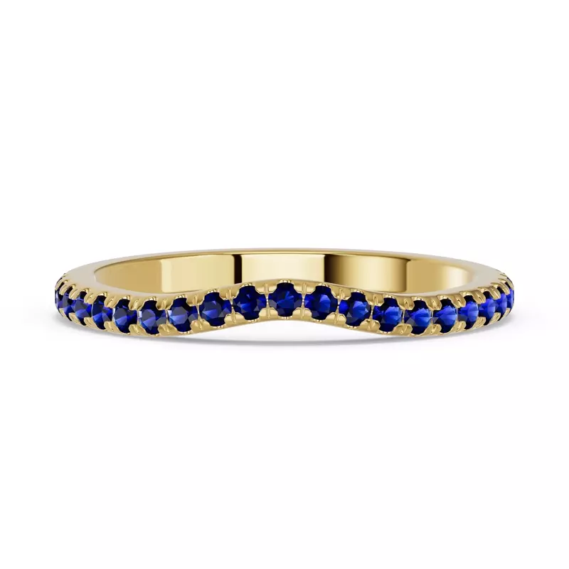 Spectra Sapphire Contoured Band
