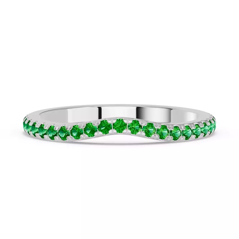 Spectra Tsavorite Contoured Band