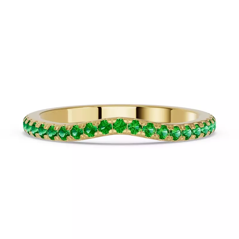 Spectra Tsavorite Contoured Band