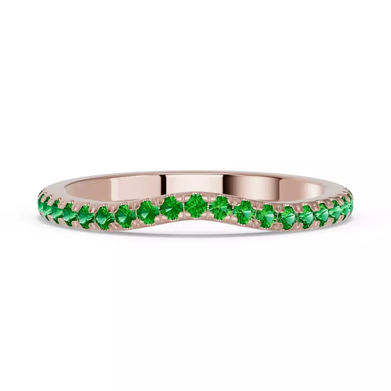 Spectra Tsavorite Contoured Band