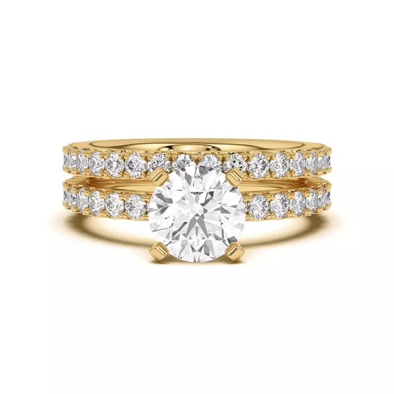 14K Yellow Gold Mabel Grand Pavé Band (1/2 ct. tw.)