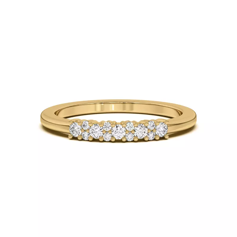 Petite Cascade Diamond Band