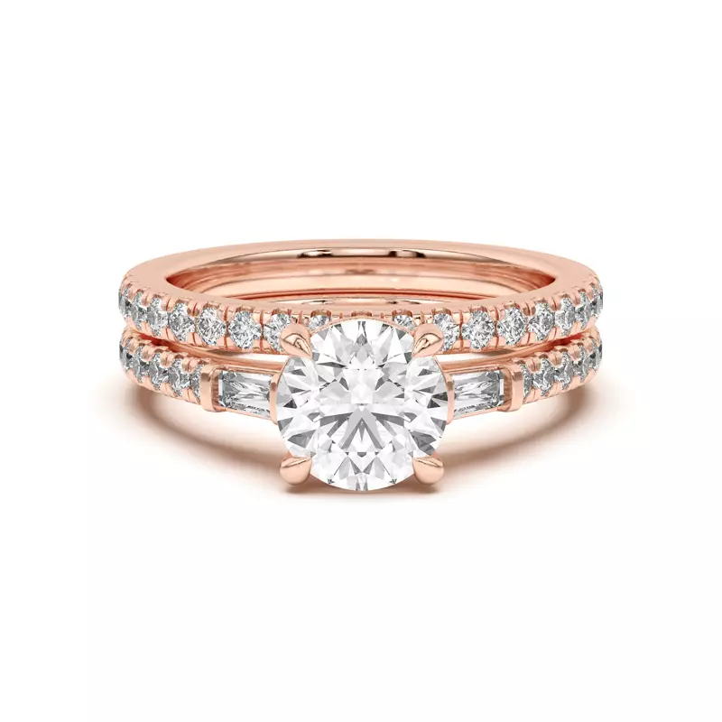 14K Rose Gold Angelica Pavé Band